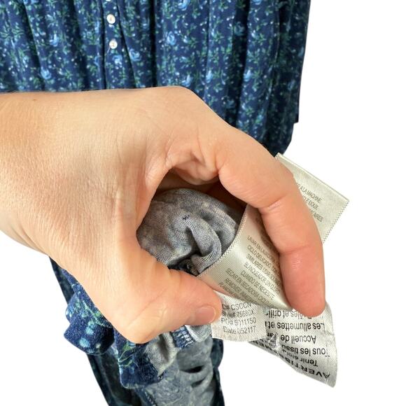 Eileen West Blue Floral Nightgown Modal Cottagecore Sleep Womens Plus 2x - Picture 5 of 7